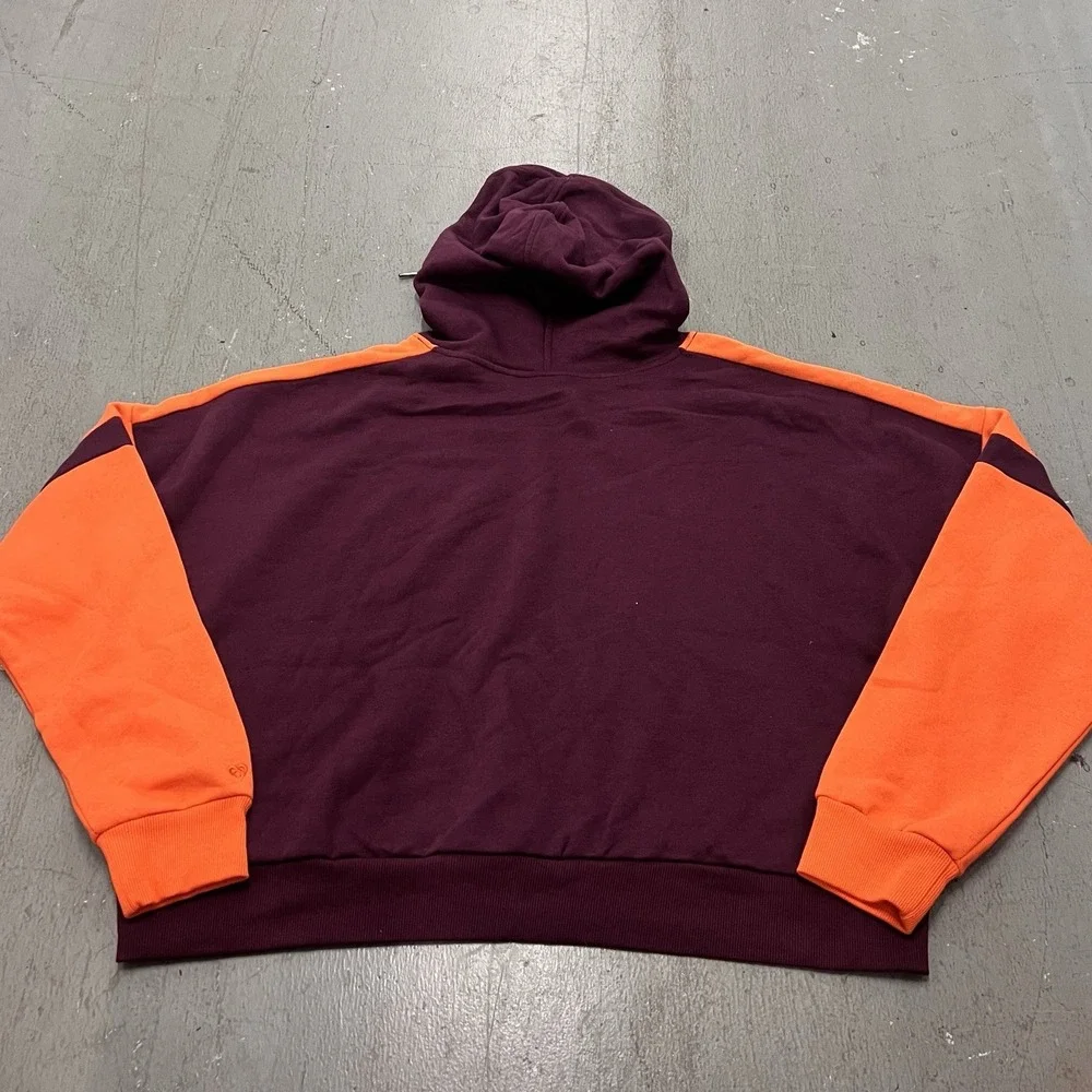 Colosseum Virginia‎ Tech Hokies Women's Cropped Hoodie Blue Red Size Large